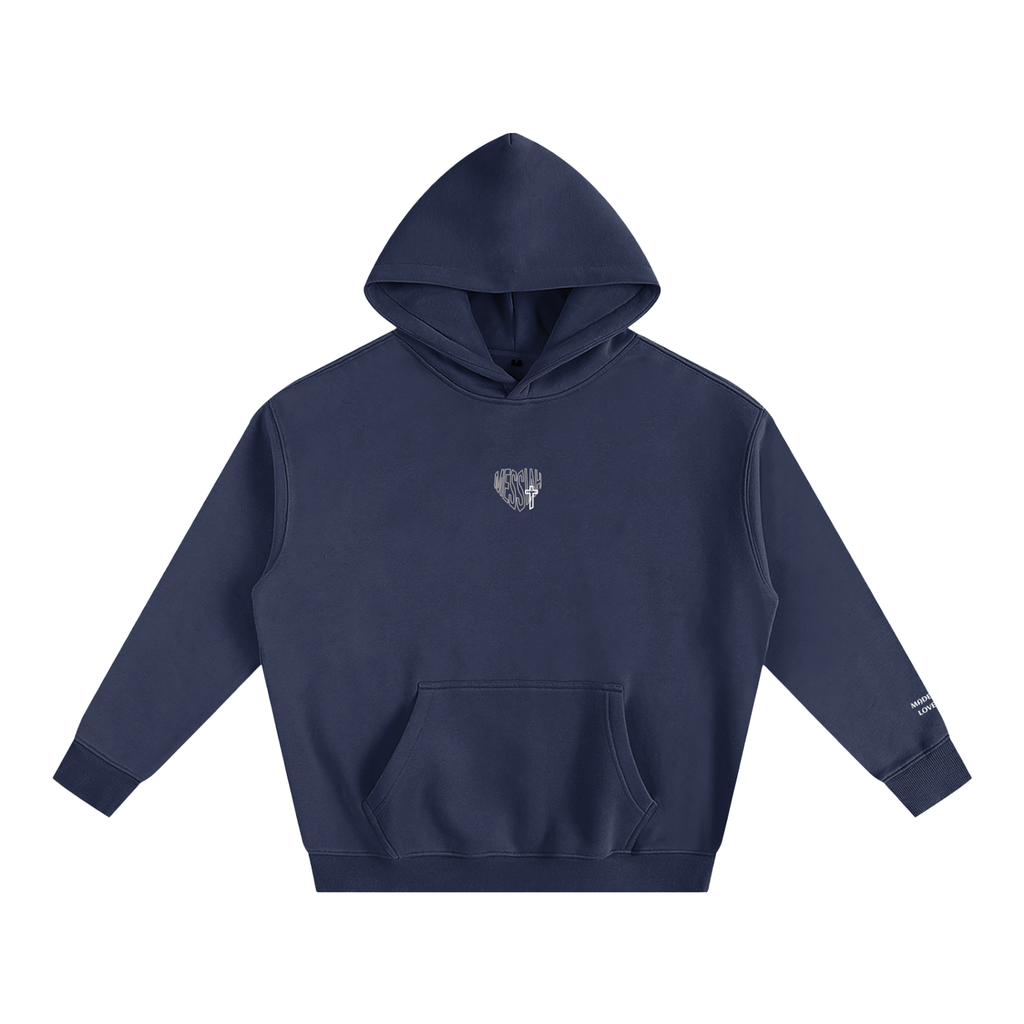 Navy Blue Edition: 1 JOHN 4:19 Oversized Hoodie