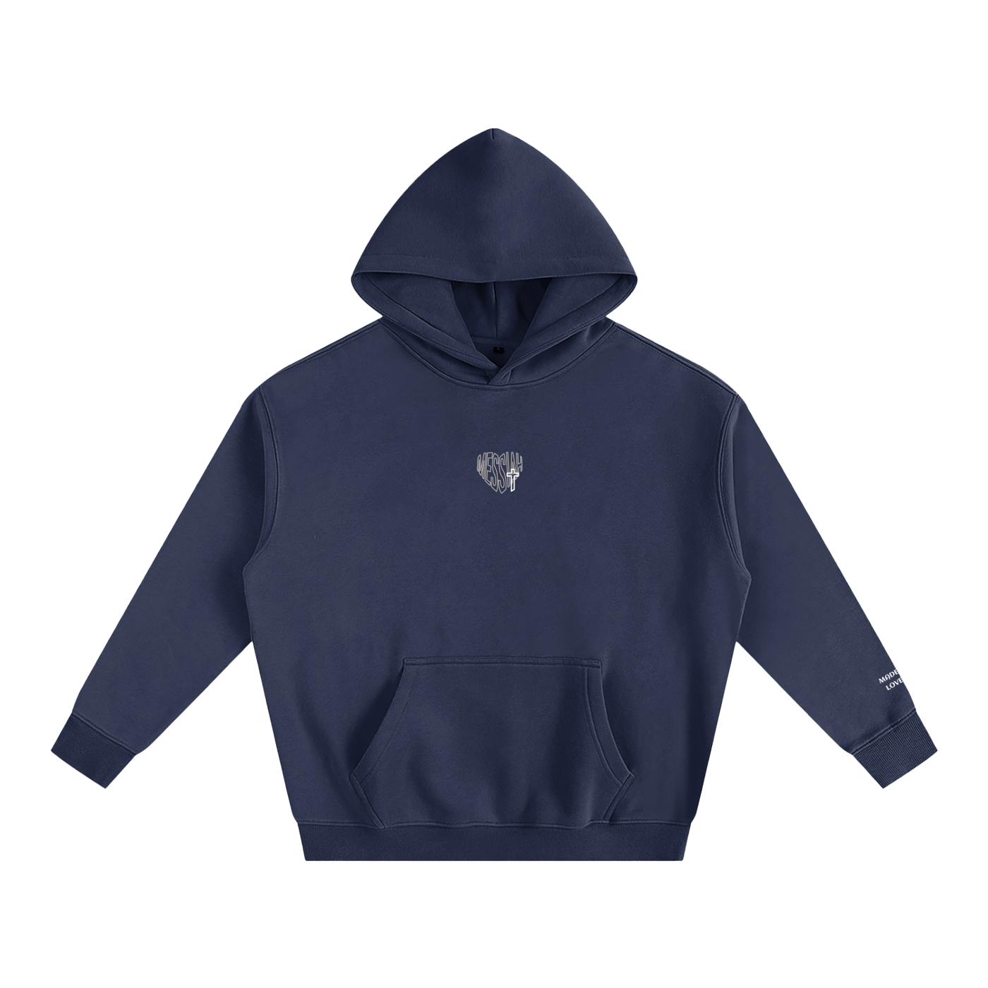 Navy Blue Edition: 1 JOHN 4:19 Oversized Hoodie